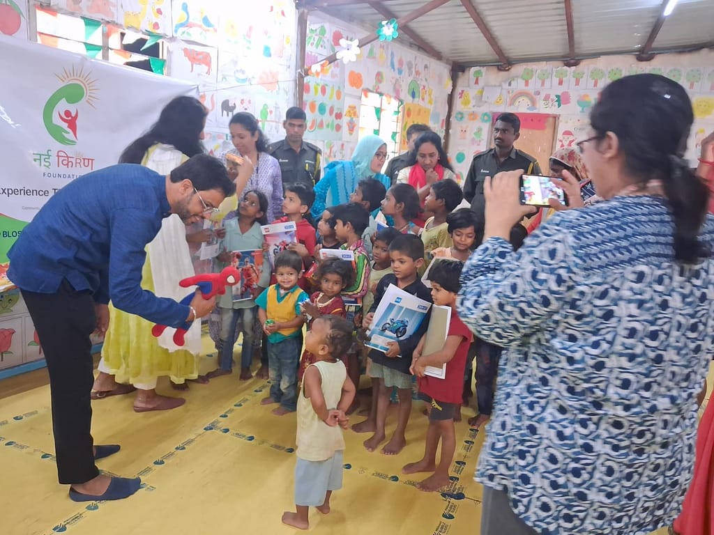 The Joy of giving...Sparkle in the eyes of the little one