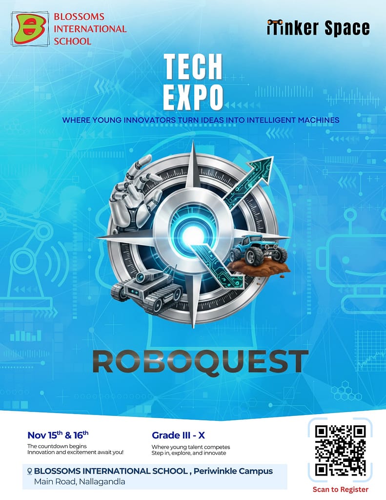 Robo Quest is an Annual Tinkering Event conducted by ITinkering Space at Blossoms International School, Hyderabad